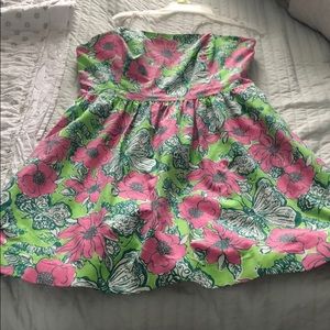 Lilly Pulitzer spring strapless dress